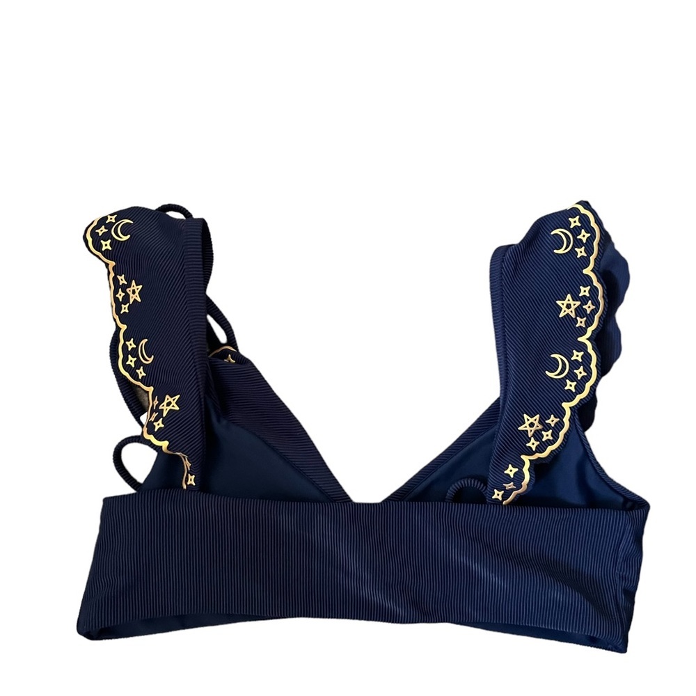 BEACH RIOT Lauren Bikini Top Navy Size XL NWT - Picture 7 of 15